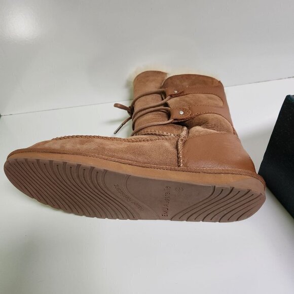 EMU Australia NIB Delegate 100% Sheepskin Boots Chestnut W11263 Size 10W - Picture 6 of 11
